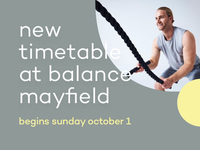 new timetable at balance mayfield