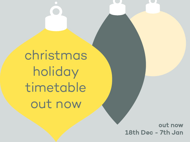 christmas holiday timetable out now 2023