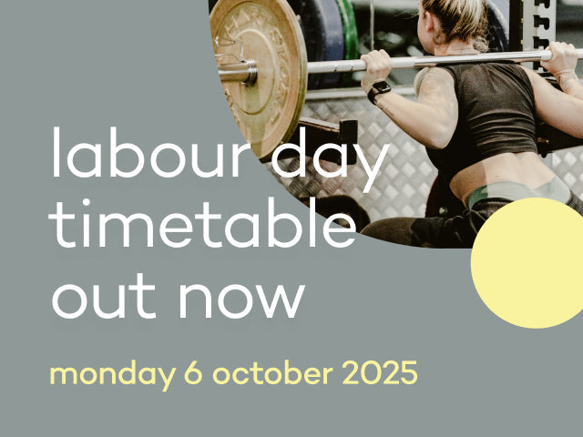 Labour Day Weekend Timetable