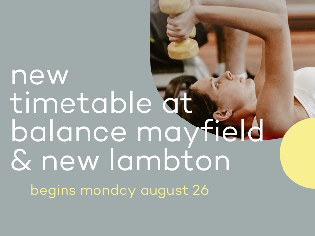 new timetable at balance mayfield and new lambton