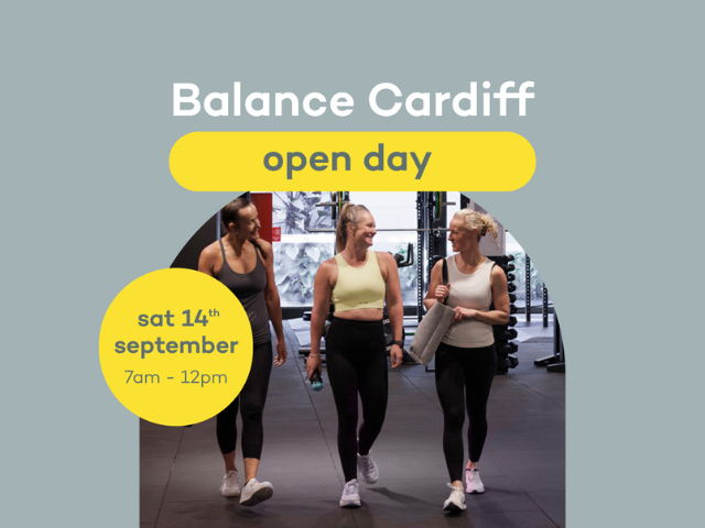 balance cardiff open day - saturday 14th september